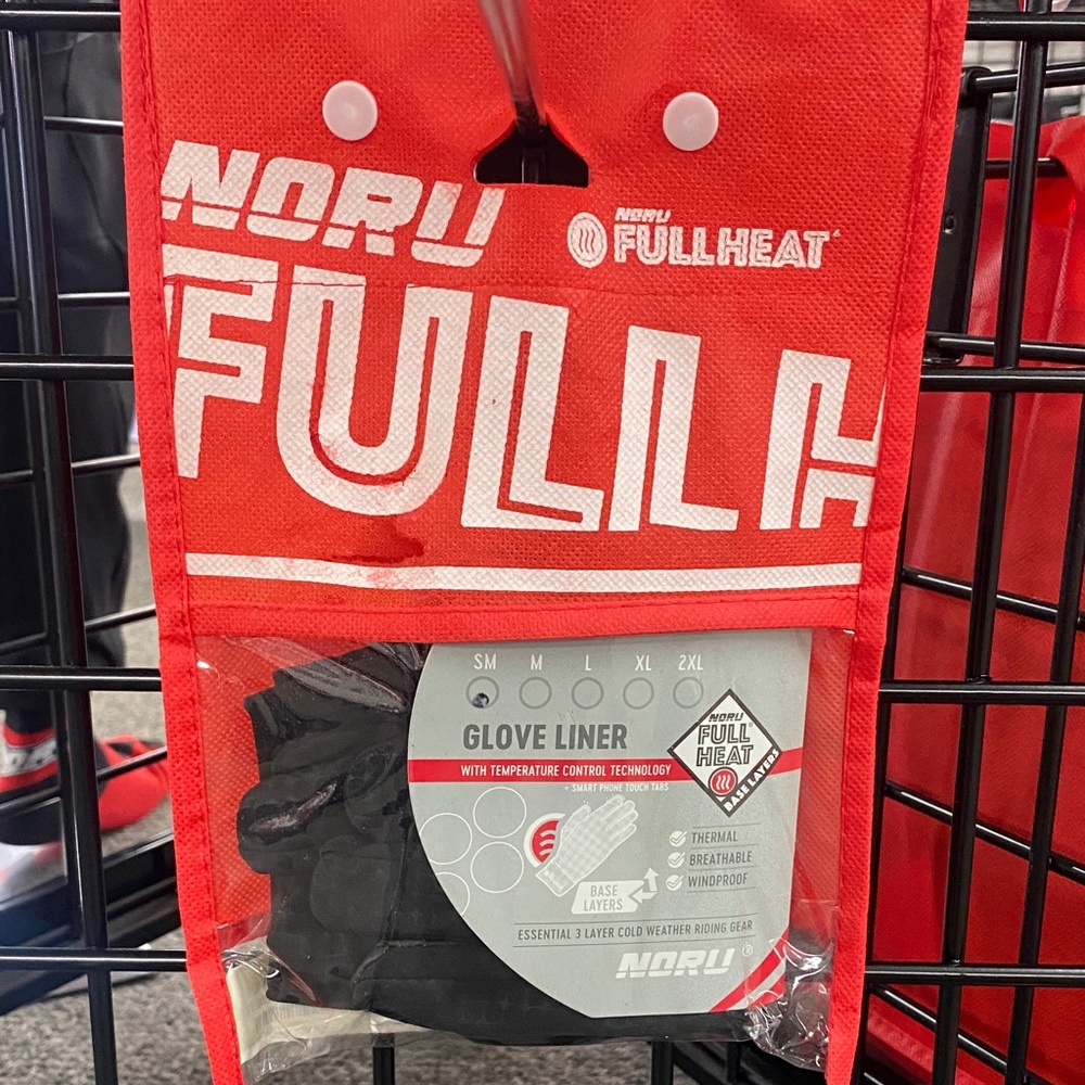 NORU Full Heat Glove Liner - Black